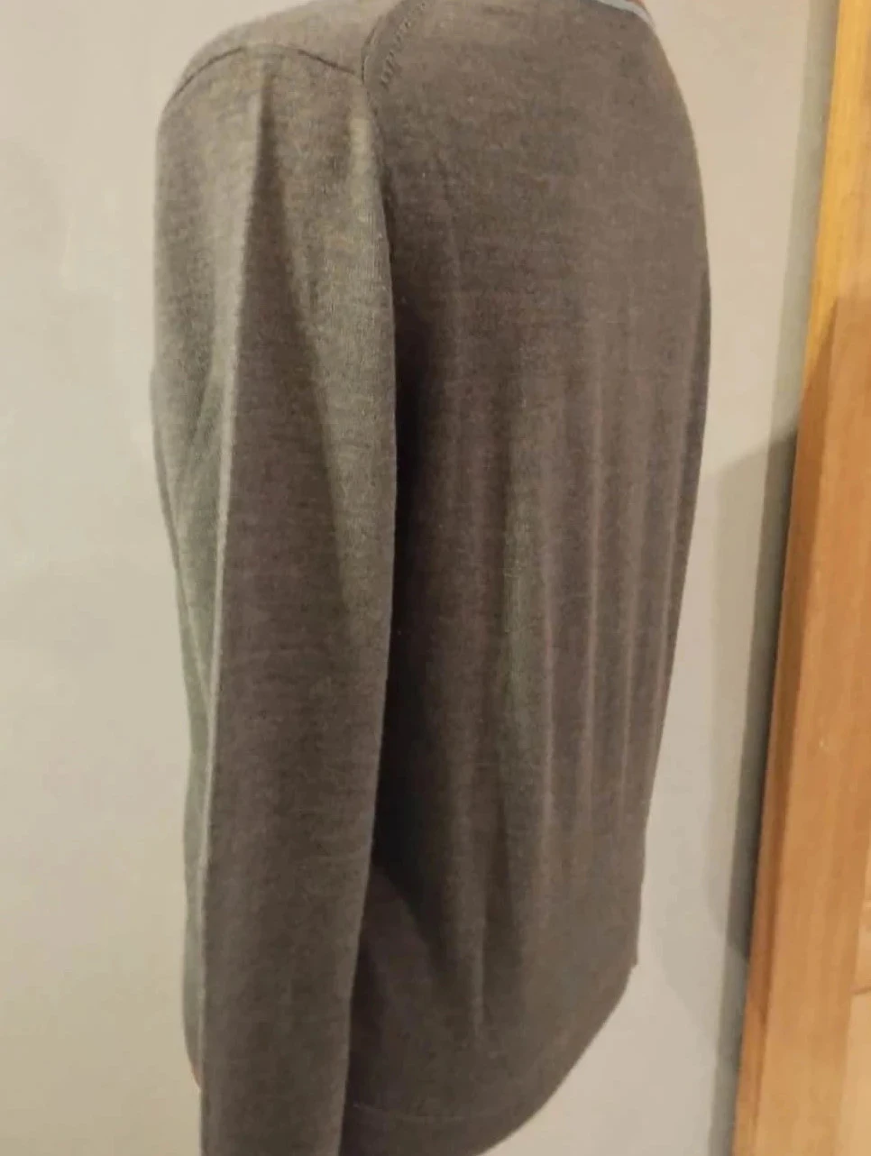 Grijze cardigan met kleurrijke bies, Rodier Paris, M – photo 3